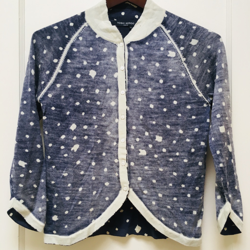 Yoshi Kondo Indigo Wool Sweater From Paris